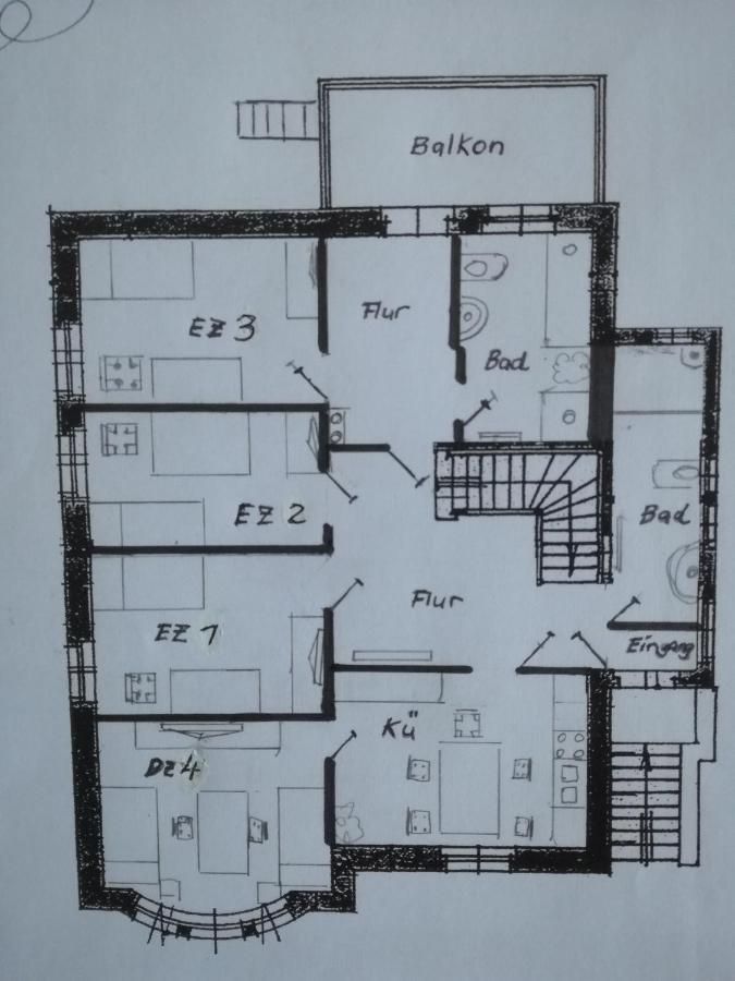 Auestrasse 94A Hotell Glauchau Eksteriør bilde